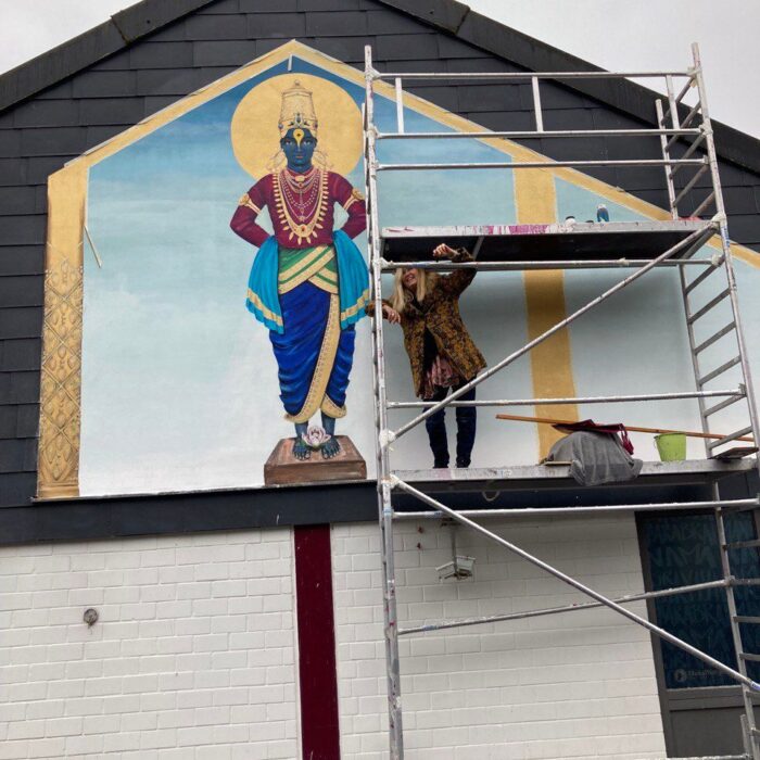 1. Vitthala Wandmalerei:Mural Kirchheim:Germany Sri Vitthal Dham Ashram, 2022