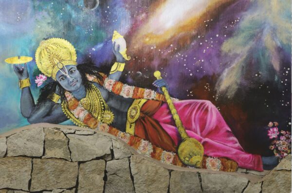 Maha Vishnu Kapstadt, Druck auf Leinwand