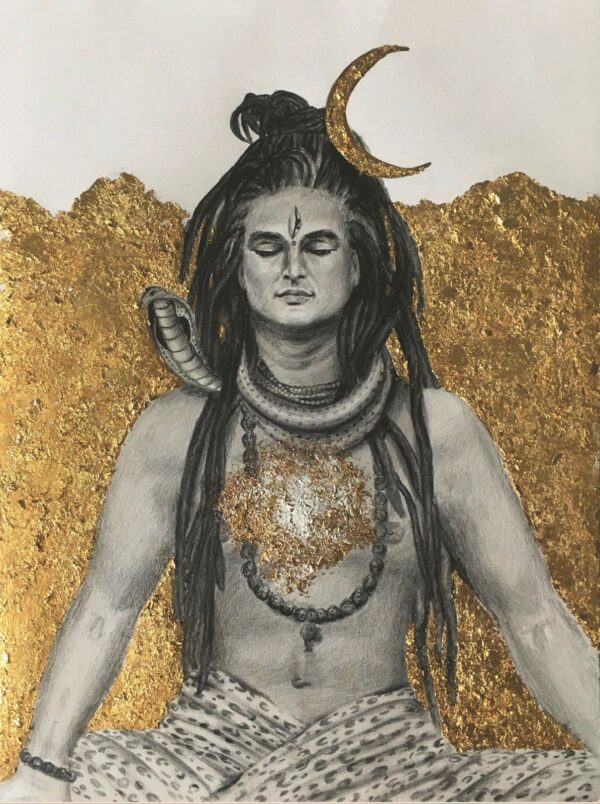 Shiva, Druck auf Leinwand